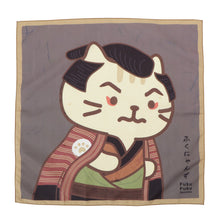 ふくふくにゃんこ 日本画風風呂敷【ガチャガチャ販売】
