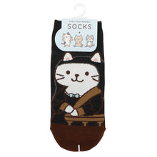 【再入荷】 ふくふくにゃんこ 絵画 ソックス
