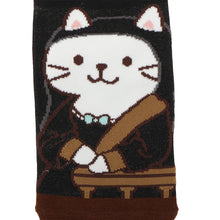 【再入荷】 ふくふくにゃんこ 絵画 ソックス