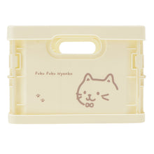 ふくふくにゃんこ フェイス折りたためるプラコンテナSサイズ