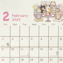 Fuku Fuku Nyanko 2025年壁掛けカレンダー