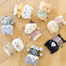 ふくふくにゃんこ 着せ替え チェックシャツ