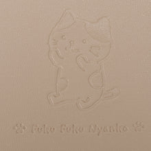 ふくふくにゃんこ 合皮型押しコンパクトミラー