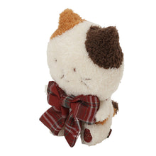 ふくふくにゃんこ タータンリボンおすわりマスコット