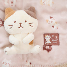 ふくふくにゃんこ フランネルブランケットLL
