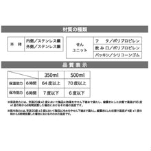 ふくふくにゃんこ ラテピンク ワンタッチ ステンレス ボトル 350ml