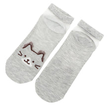  ふくふくにゃんこ シースルー ソックス
