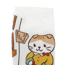  【再入荷】 ふくふくにゃんこ 絵画 ソックス
