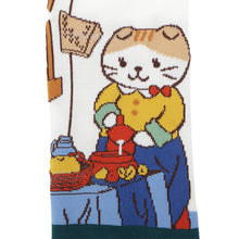  【再入荷】 ふくふくにゃんこ 絵画 ソックス
