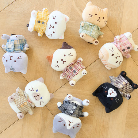ふくふくにゃんこ 着せ替え チェックシャツ