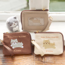  ふくふくにゃんこ KITTENリール付きパスケース
