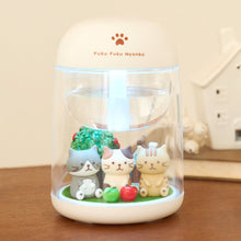  ふくふくにゃんこ パーソナル加湿器（ガーデン型）
