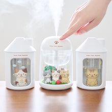  ふくふくにゃんこ パーソナル加湿器（ハウス型）
