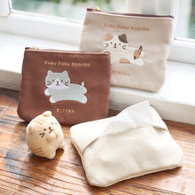  ふくふくにゃんこ KITTEN刺繍ティッシュポーチ
