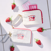  ふくふくにゃんこ いちごリール付きパスケース
