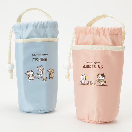 ふくふくにゃんこ ライフ はっ水 保冷 保温 ペットボトル ホルダー