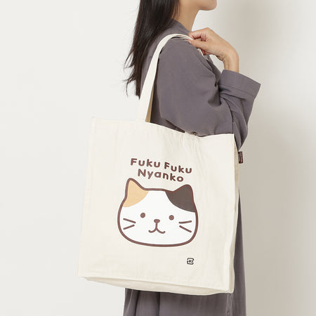 ふくふくにゃんこ ミケフェイス トートバッグ 【WEB限定】