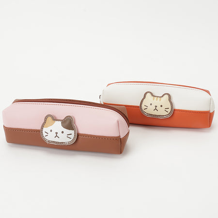ふくふくにゃんこ まじめにゃんこ フェイスぷっくりポーチ 【WEB限定】【海外向け商品】