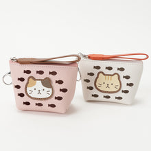  ふくふくにゃんこ まじめにゃんこ ストラップ付ポーチ 【WEB限定】【海外向け商品】
