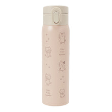  ふくふくにゃんこ ラテピンク ワンタッチ ステンレス ボトル 500ml

