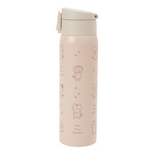  ふくふくにゃんこ ラテピンク ワンタッチ ステンレス ボトル 500ml

