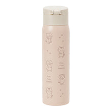  ふくふくにゃんこ ラテピンク ワンタッチ ステンレス ボトル 500ml
