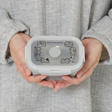  ふくふくにゃんこ 折りたためるシリコン容器 Sサイズ 350ml
