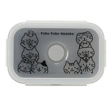  ふくふくにゃんこ 折りたためるシリコン容器 Mサイズ 550ml
