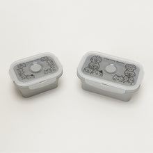  ふくふくにゃんこ 折りたためるシリコン容器 Sサイズ 350ml
