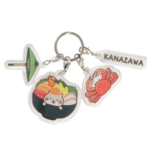  【WEB限定】ふくふくにゃんこ ご当地4連アクリルキーホルダー
