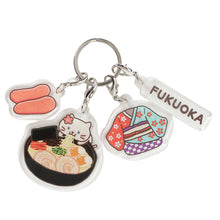  【WEB限定】ふくふくにゃんこ ご当地4連アクリルキーホルダー
