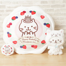  ふくふくにゃんこ ケーキマスコットチャーム（しろたまちゃん）
