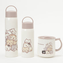  ふくふくにゃんこ むぎゅっとにゃんこふた付きステンレスマグ
