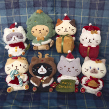  ふくふくにゃんこ クリスマスおすわりマスコット
