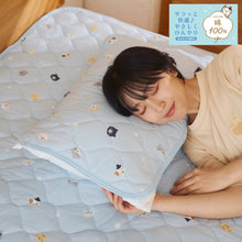  ふくふくにゃんこ 接触冷感  ひんやり コットン ピローパッド
