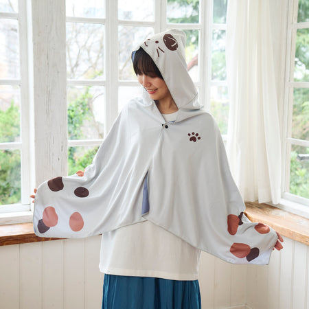ふくふくにゃんこ クールメーカー 冷却 ポンチョ