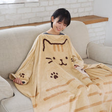  ふくふくにゃんこ 着るにゃんケット 着る毛布 ブランケット  【2026_秋冬】
