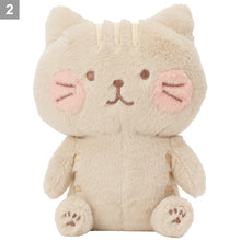  ふくふくにゃんこ ほっぺおすわりマスコット（ミケ・チャチャ・ハッチ）
