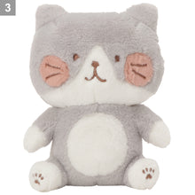  ふくふくにゃんこ ほっぺおすわりマスコット（ミケ・チャチャ・ハッチ）
