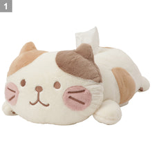  ふくふくにゃんこ ほっぺ寝そべりティッシュボックスカバー
