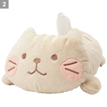  ふくふくにゃんこ ほっぺ寝そべりティッシュボックスカバー
