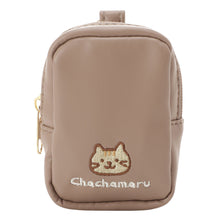  ふくふくにゃんこ ラテ色カラビナ付きガジェットポーチ
