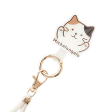  ふくふくにゃんこ カラビナ付きスマホストラップ
