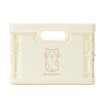  ふくふくにゃんこ プラ折り畳めるコンテナボックス（Sサイズ）
