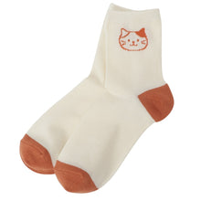 ふくふくにゃんこ バイカラーソックス
