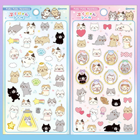 ふくふくにゃんこ ぷくにゃん第３弾 ラメ入り シールセット