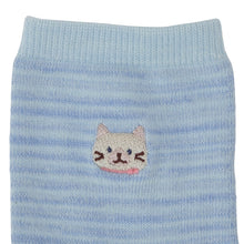  ふくふくにゃんこ ミックスカラークルーソックス
