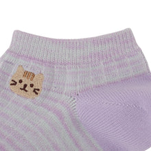  ふくふくにゃんこ ミックスカラースニーカーソックス
