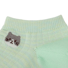  ふくふくにゃんこ ミックスカラースニーカーソックス
