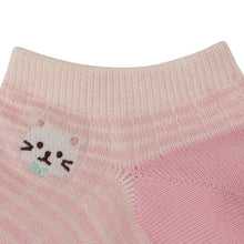  ふくふくにゃんこ ミックスカラースニーカーソックス
